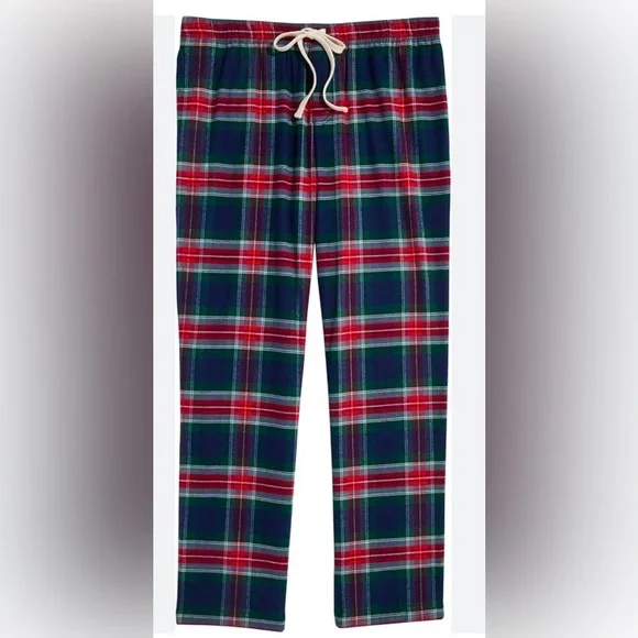 NWT Vineyard Vines Boys Flannel Size XL (18) Balsam Plaid Navy Lounge Pants. - Picture 2 of 5